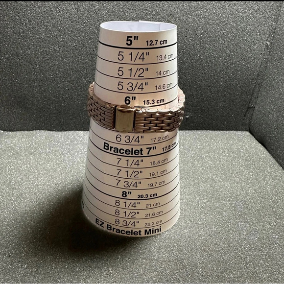 Metaphor Ladies Quarts Watch Pink Tone Jeweled MET07RG Working New Battery - Picture 7 of 9